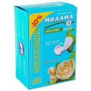 Милана ежедн. DOLCE Deo софт Нежная роза ЭКОНОМ 40шт  4002/30
