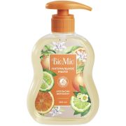 Мыло жидкое натуральное Bio Mio/АПЕЛЬСИН И БЕРГАМОТ 300мл  /12 (СРОК до 05.27)