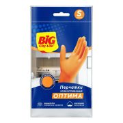 BIG CITY LIFE Перчатки латексные Оптима оранжевые S