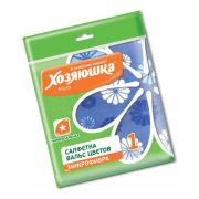 ХОЗЯЮШКА Салфетка универсальная микрофибра Вальс цветов 30*30см 1шт