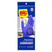 BIG CITY LIFE Перчатки латексные Суперчувствительные фиолетовые S