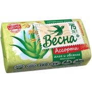 ВЕСНА Мыло туалетное Алоэ и овсяное молочко 90г /6089