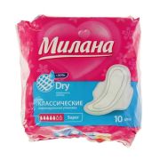Милана Прокладки Классик драй супер гель 10 шт NEW /1202
