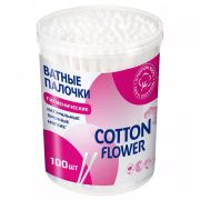 Cotton Flower Ватные палочки в банке 100 ш
