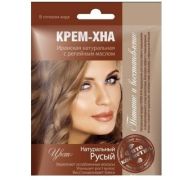 Крем-Хна Натуральный русый с репейным маслом,50мл/шоу-бокс/1088