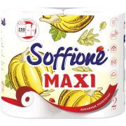 Бумажное полотенце Soffione Maxi двухслойное, белое, 2 рулона /10900041/10900231 /6