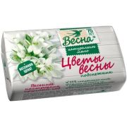 ВЕСНА Мыло туалетное ЦВЕТЫ ВЕСНЫ Подснежник 90г/72