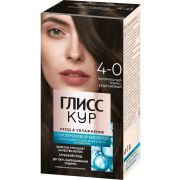 GLISS KUR Стойкая крем-краска 4.0 Тёмно-каштановый (12)